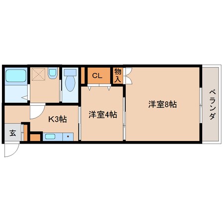 学園前駅 徒歩4分 1階の物件間取画像